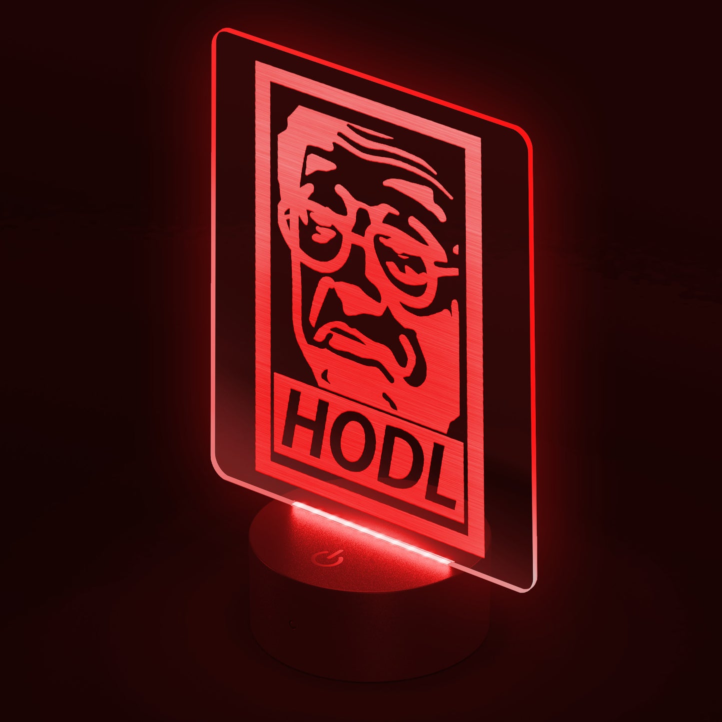 Satoshi Led Sign In N Out Crypto