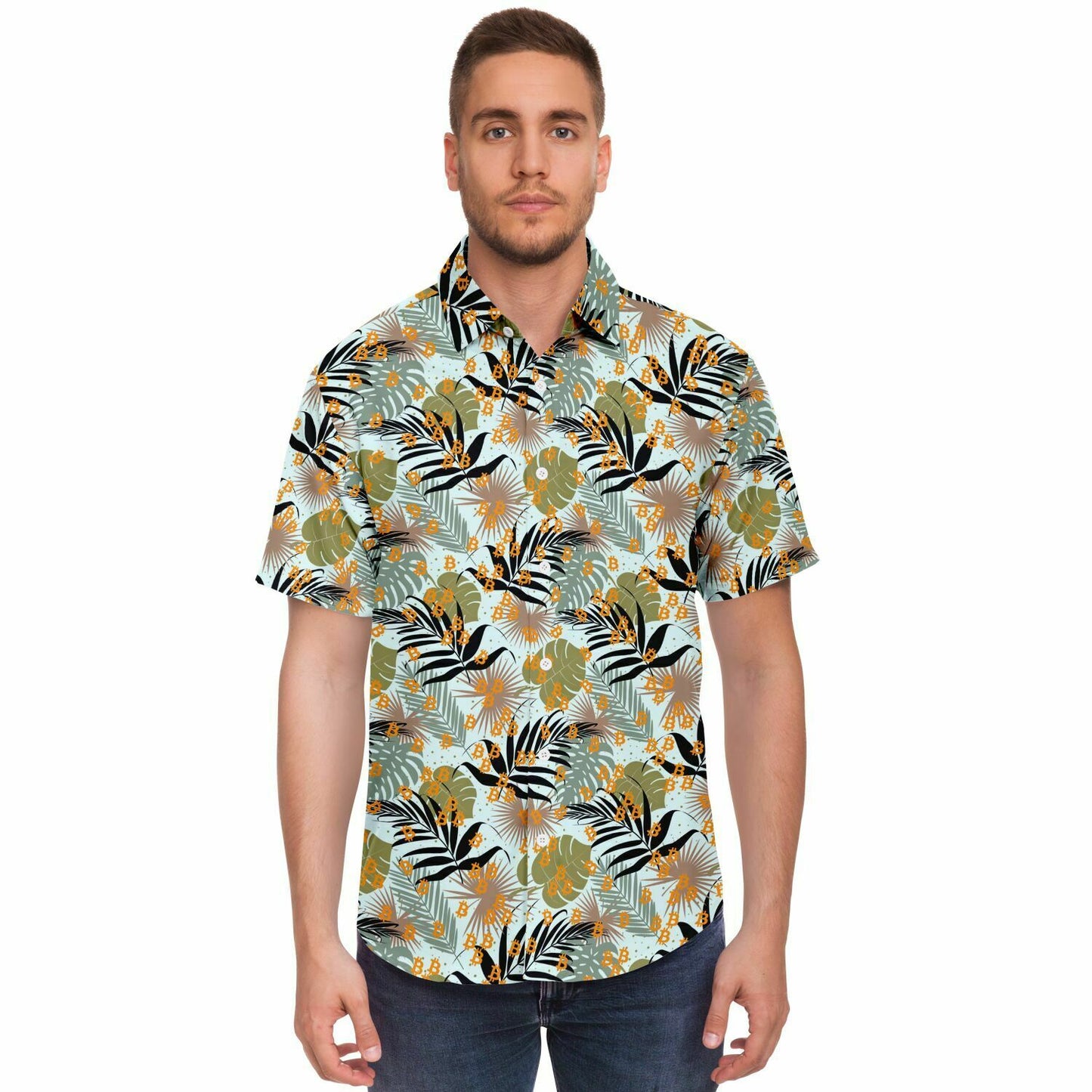 Bitcoin Leaf Outline Shirt In N Out Crypto