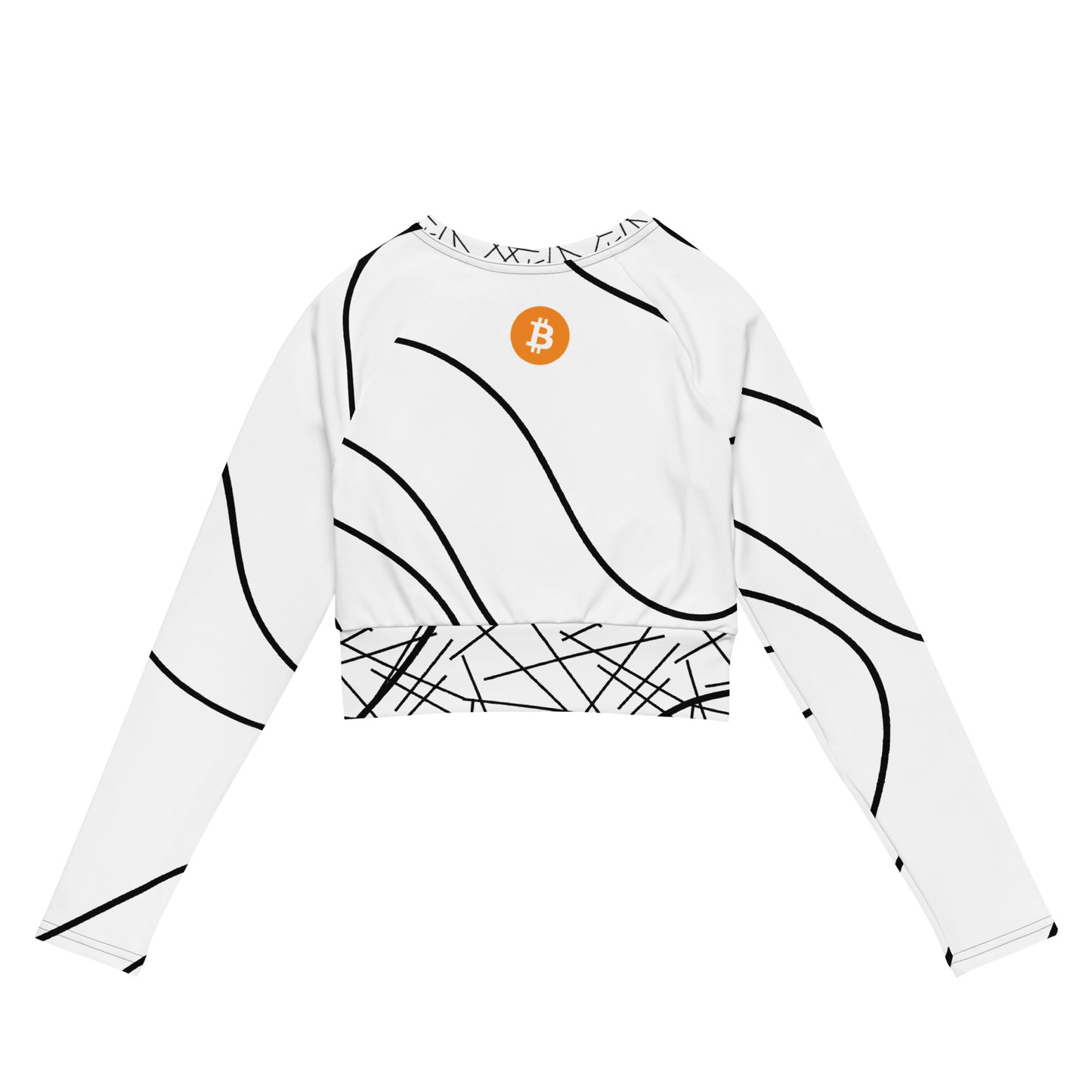 Bitcoin Long-Sleeve Crop Top In N Out Crypto