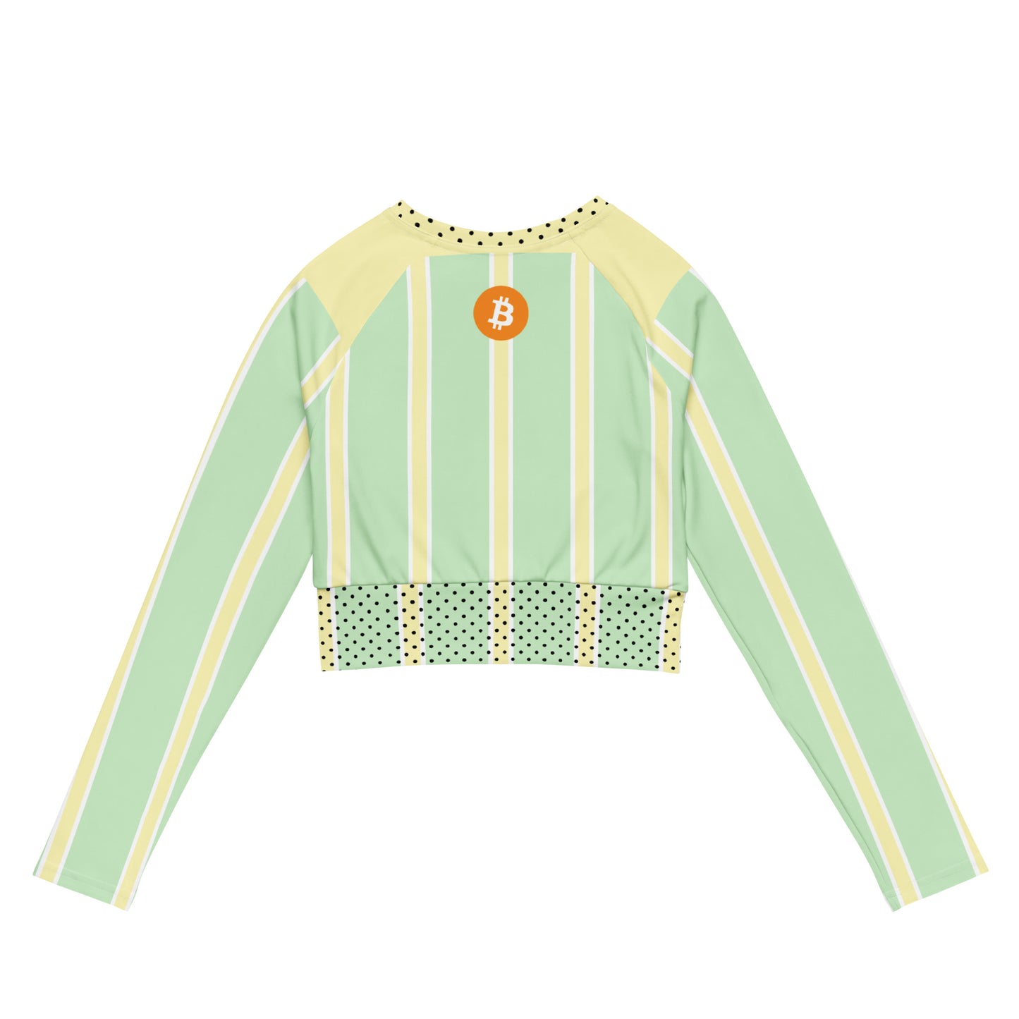 Bitcoin Litoshi Long-Sleeve Crop Top In N Out Crypto