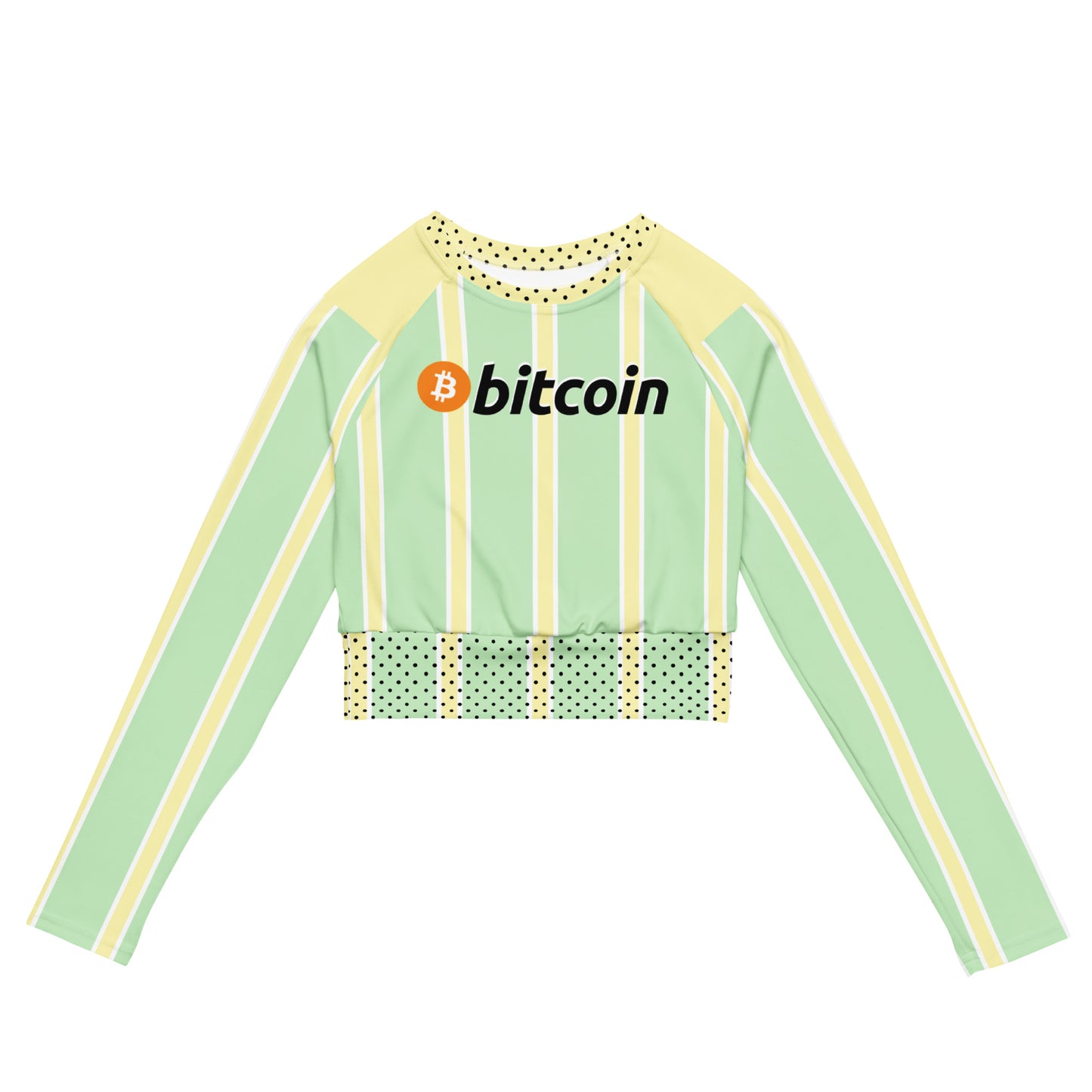 Bitcoin Litoshi Long-Sleeve Crop Top In N Out Crypto