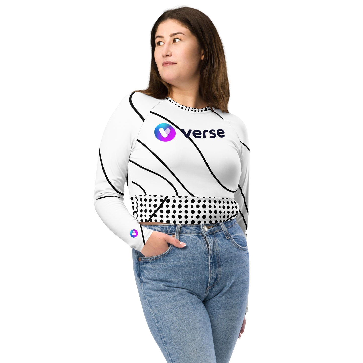 Verse Dots Recycled Crop Top InNOutCrypto