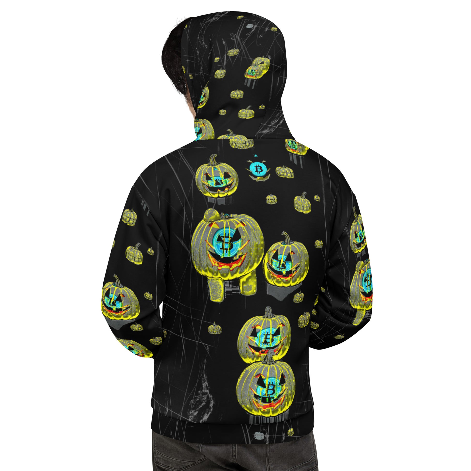 Bitcoin Halloween Scratch Hoodie In N Out Crypto