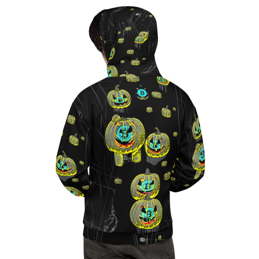 Bitcoin Halloween Scratch Hoodie In N Out Crypto