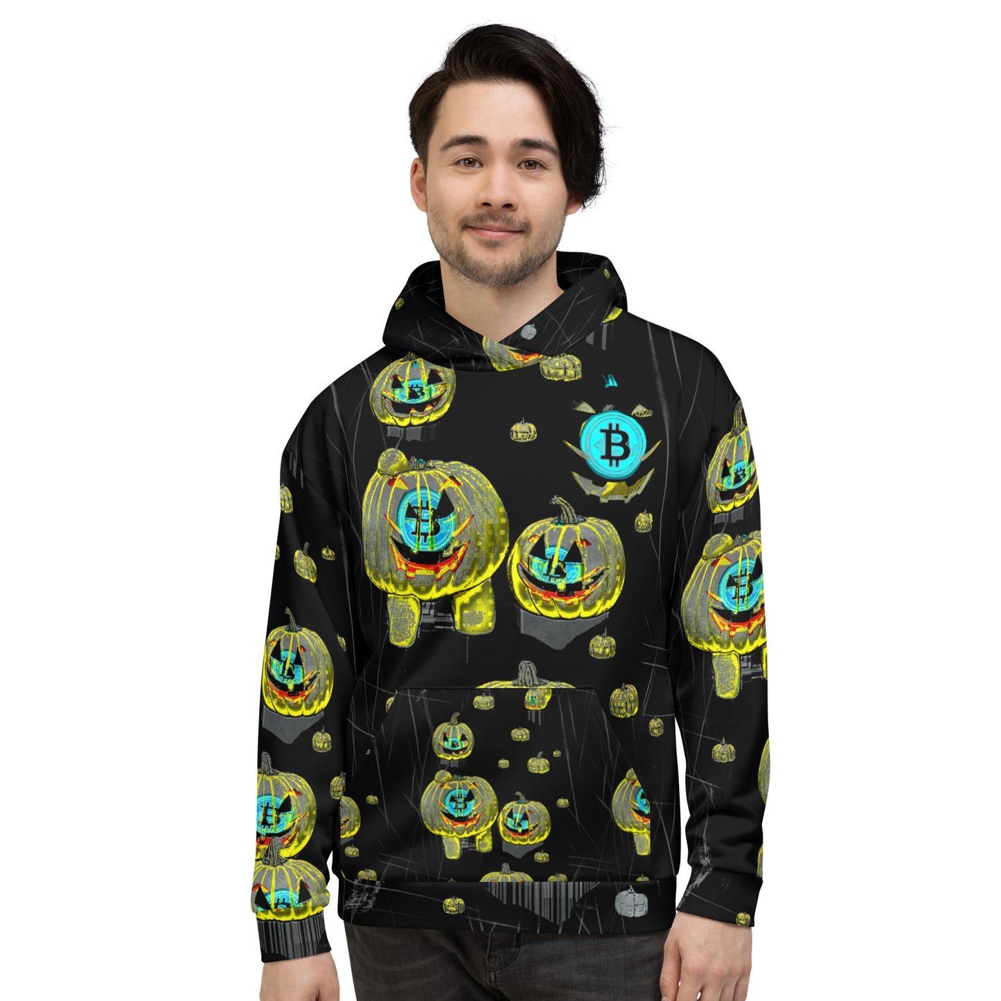 Bitcoin Halloween Scratch Hoodie