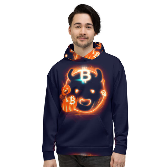 Bitcoin Halloween Bull Hoodie In N Out Crypto