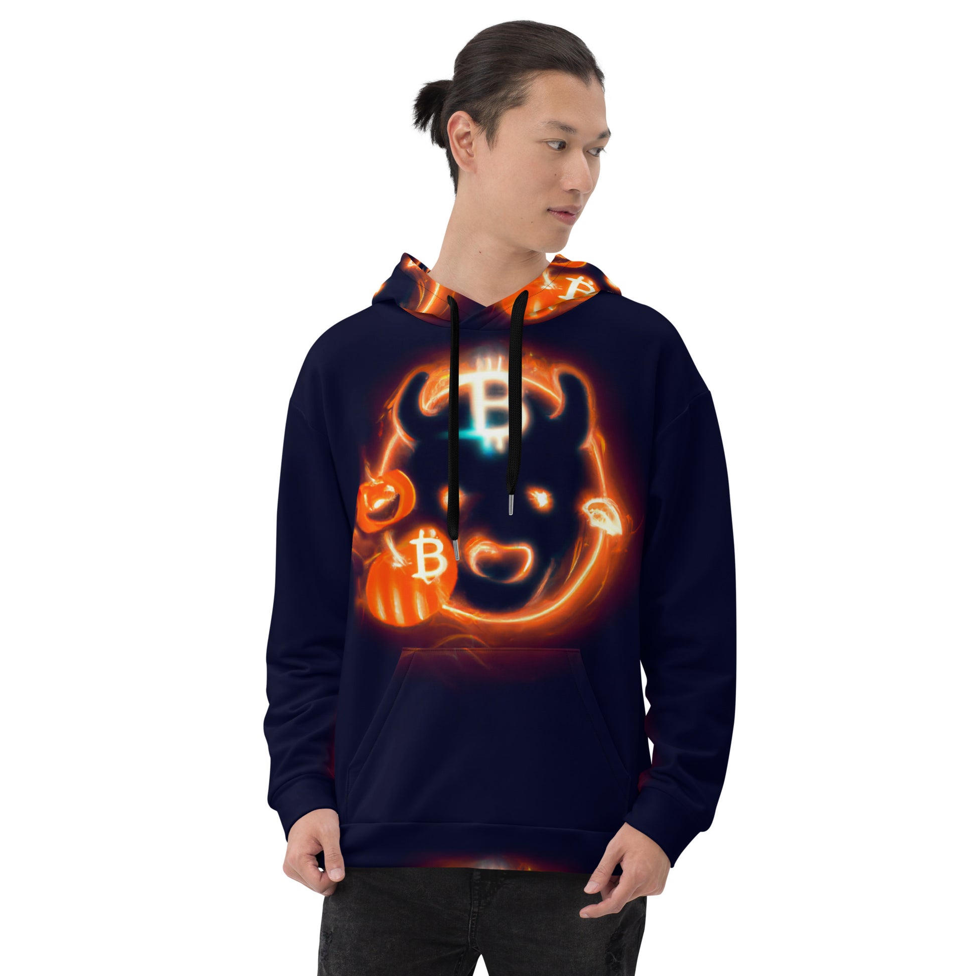 Bitcoin Halloween Bull Hoodie In N Out Crypto