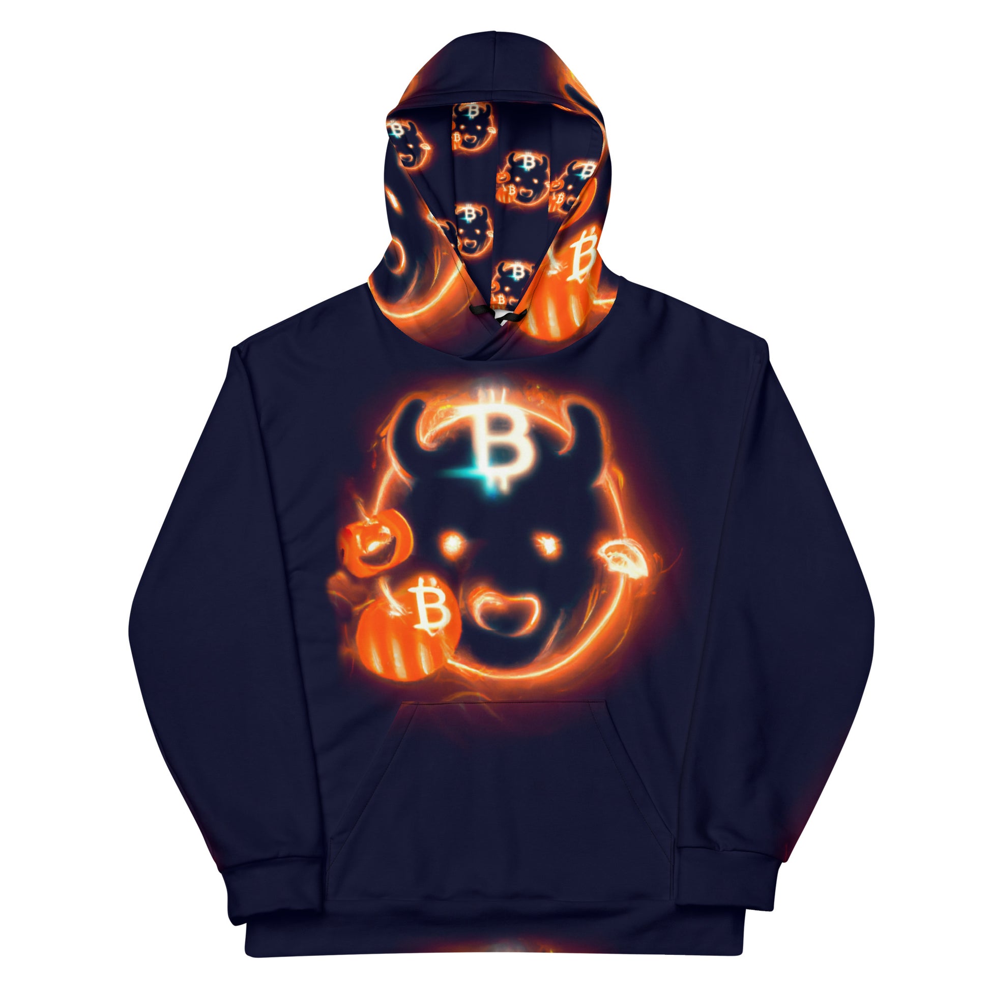 Bitcoin Halloween Bull Hoodie In N Out Crypto