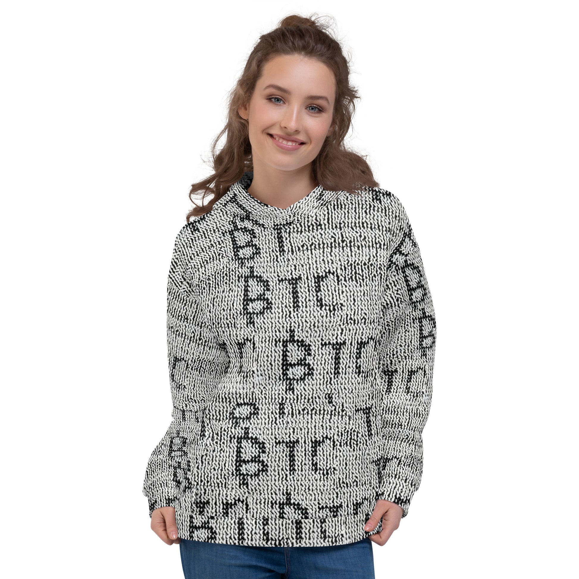 Bitcoin Knit Hoodie In N Out Crypto