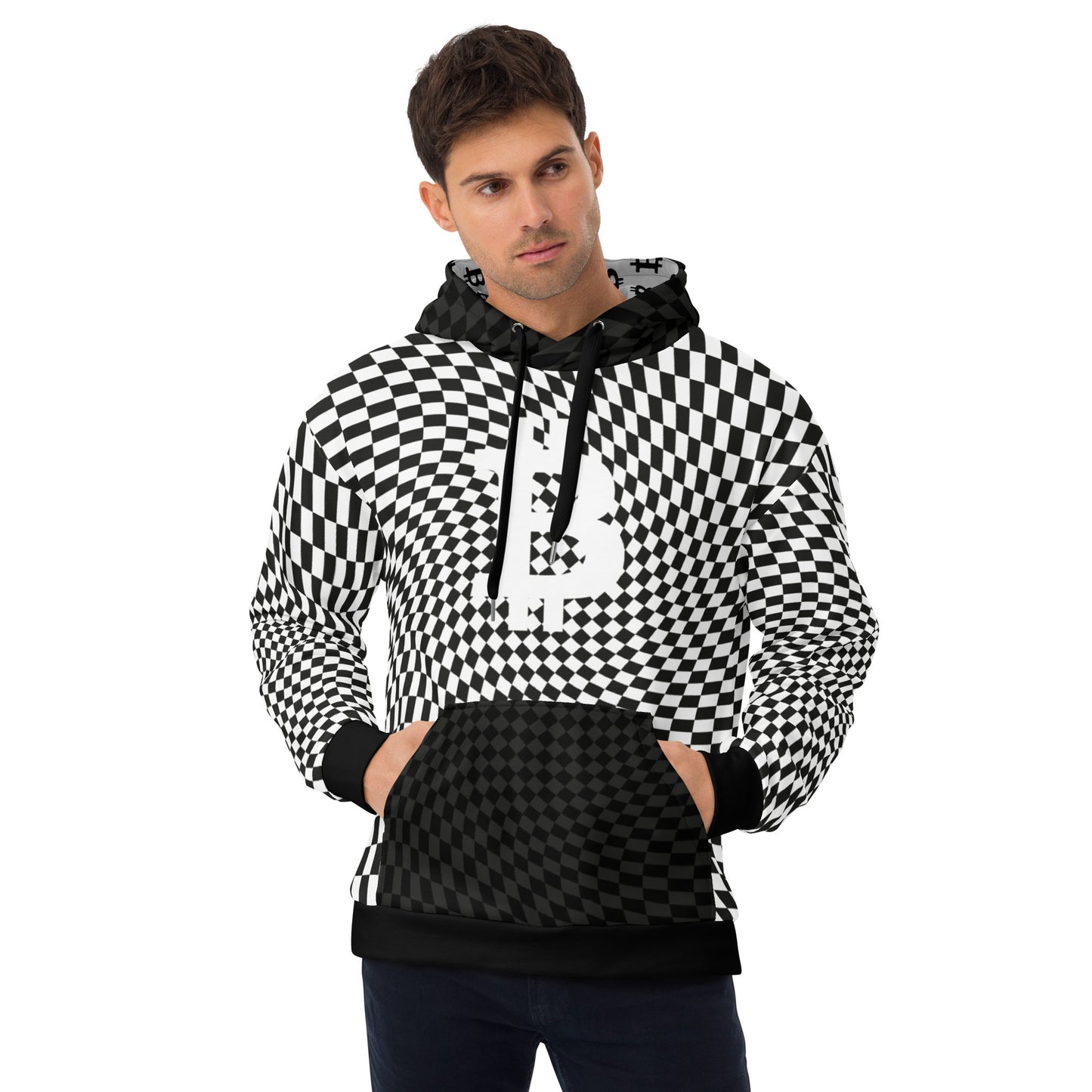 Bitcon Checkers Hoodie In N Out Crypto