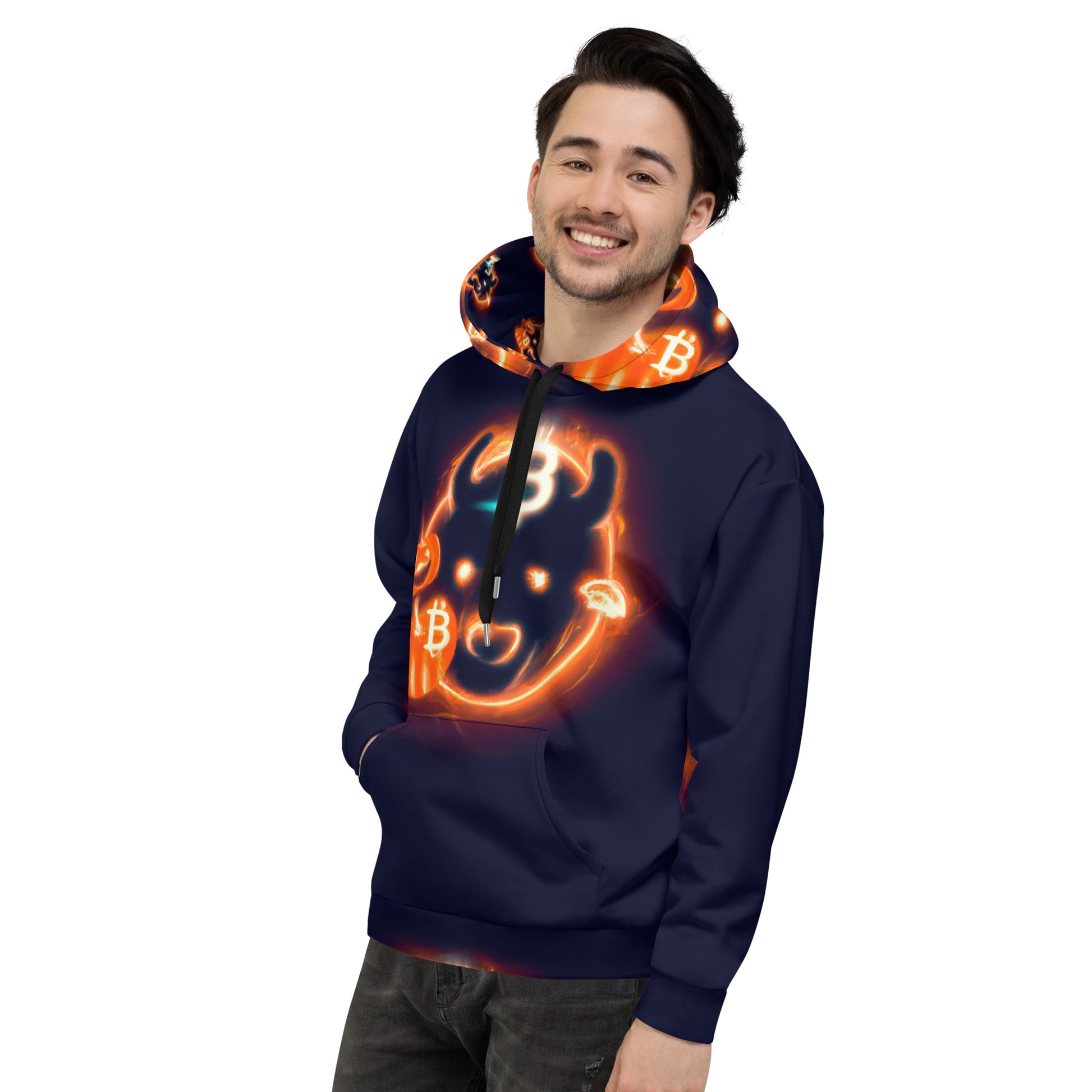 Bitcoin Halloween Bull Hoodie In N Out Crypto