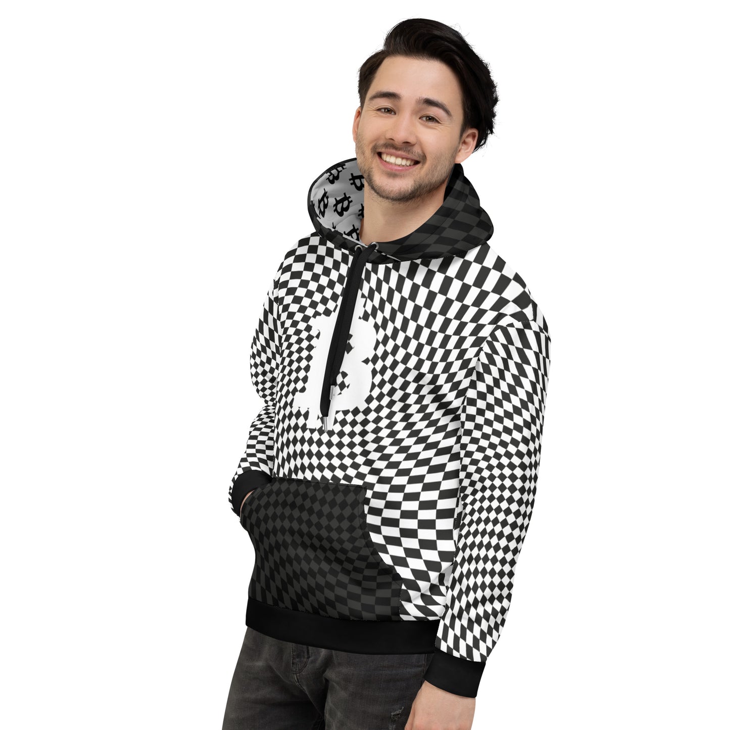 Bitcon Checkers Hoodie In N Out Crypto