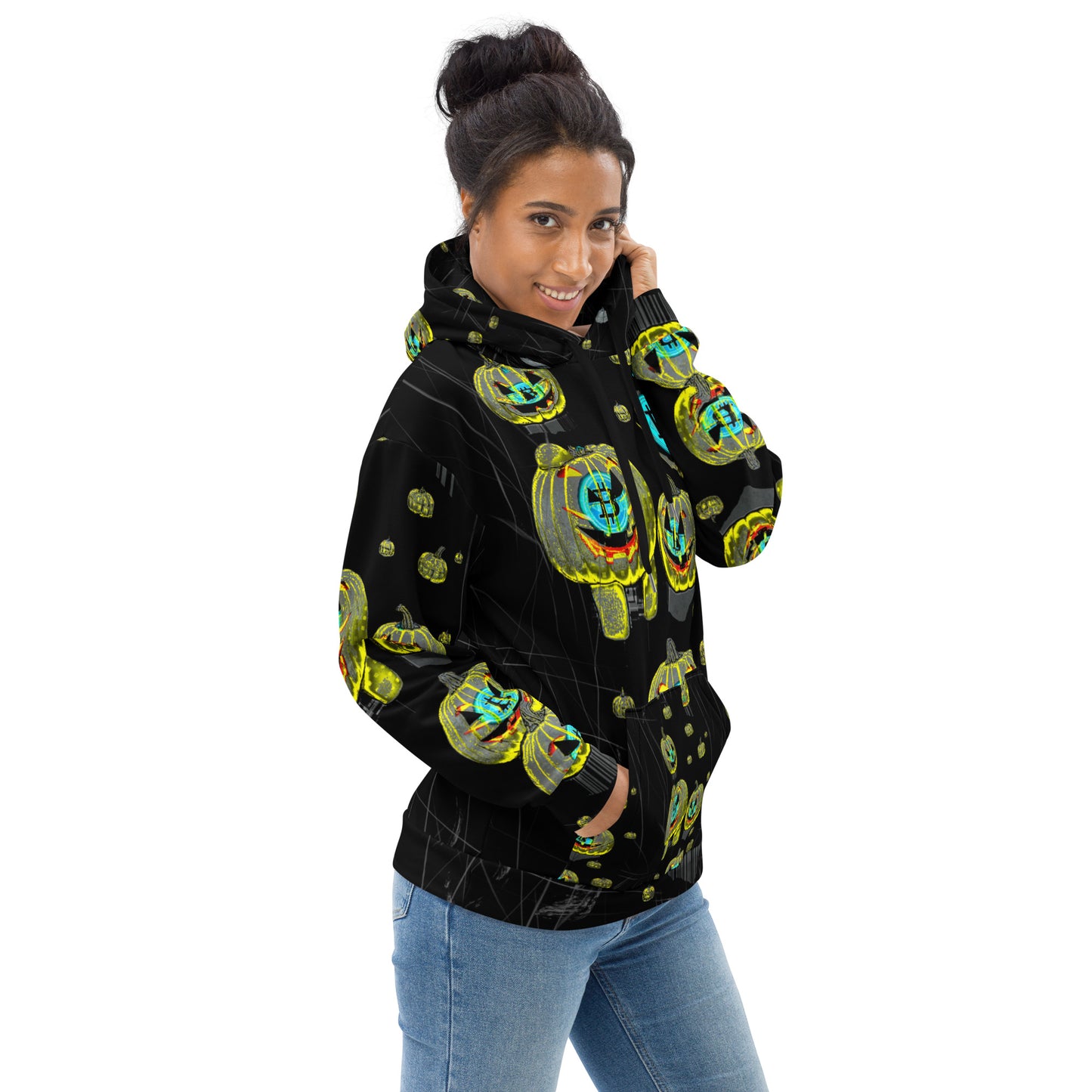 Bitcoin Halloween Scratch Hoodie In N Out Crypto