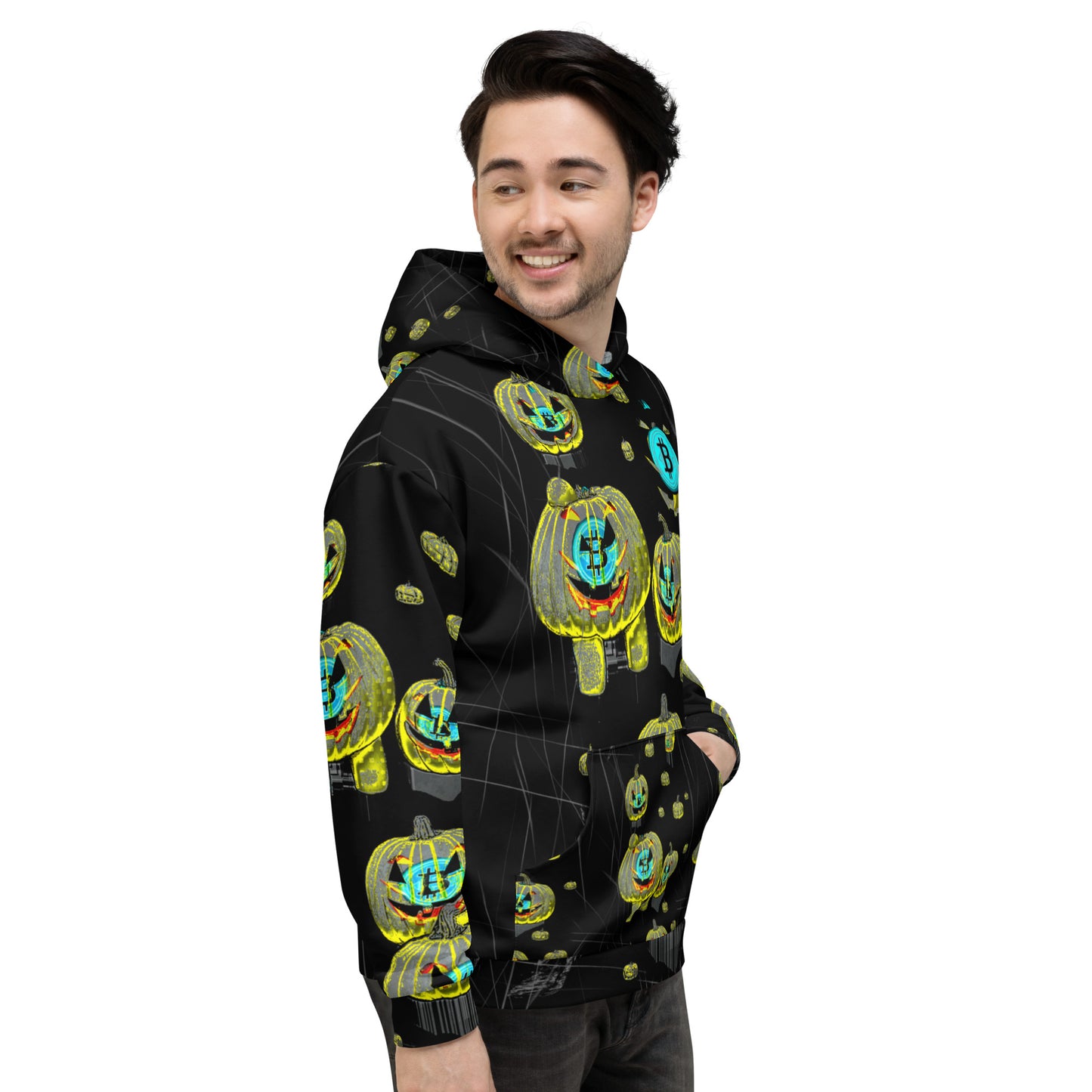 Bitcoin Halloween Scratch Hoodie In N Out Crypto