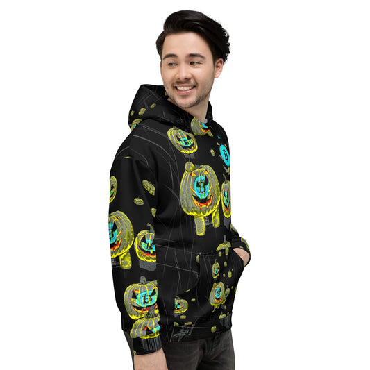 Bitcoin Halloween Scratch Hoodie In N Out Crypto