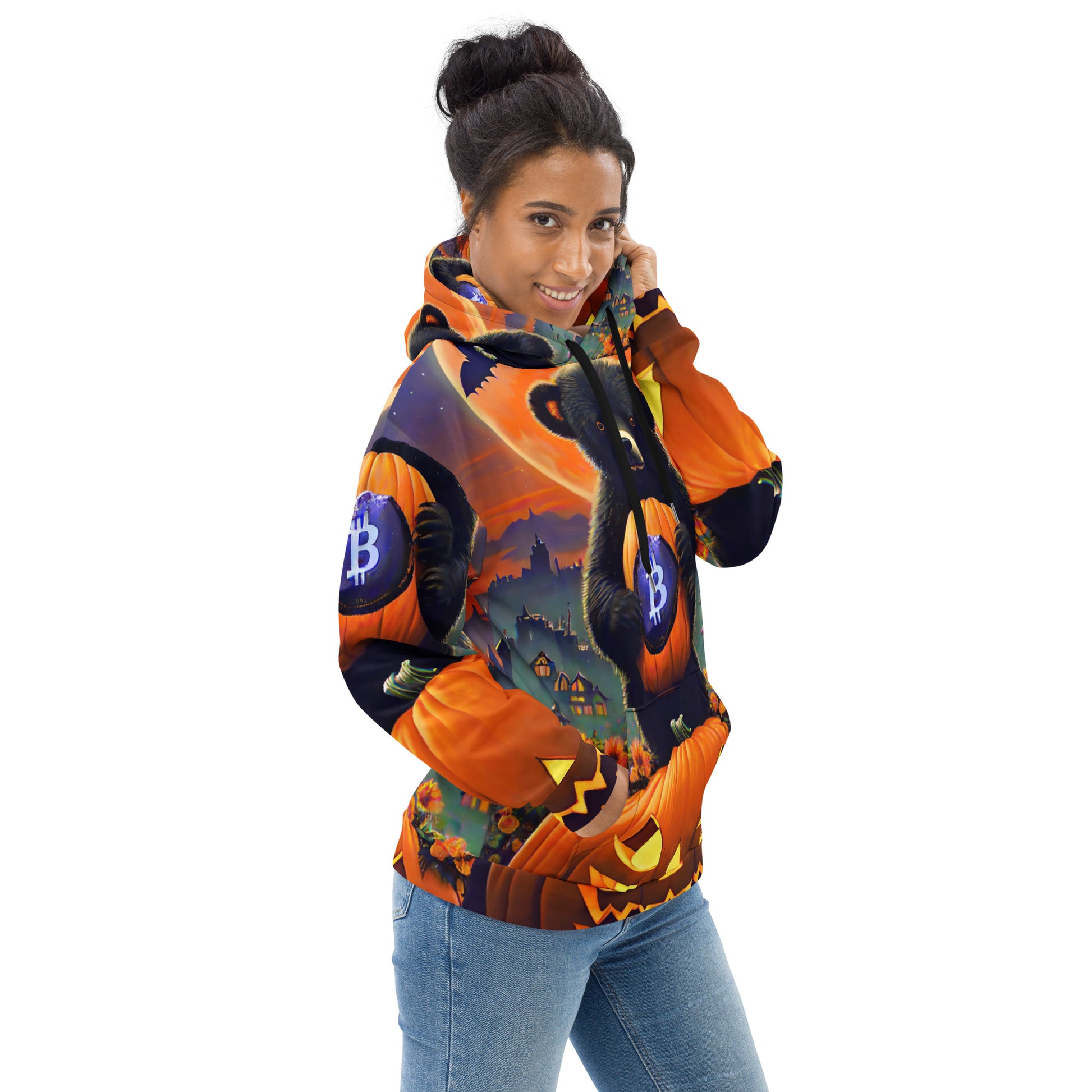 Bitcoin Bear Halloween Hoodie In N Out Crypto