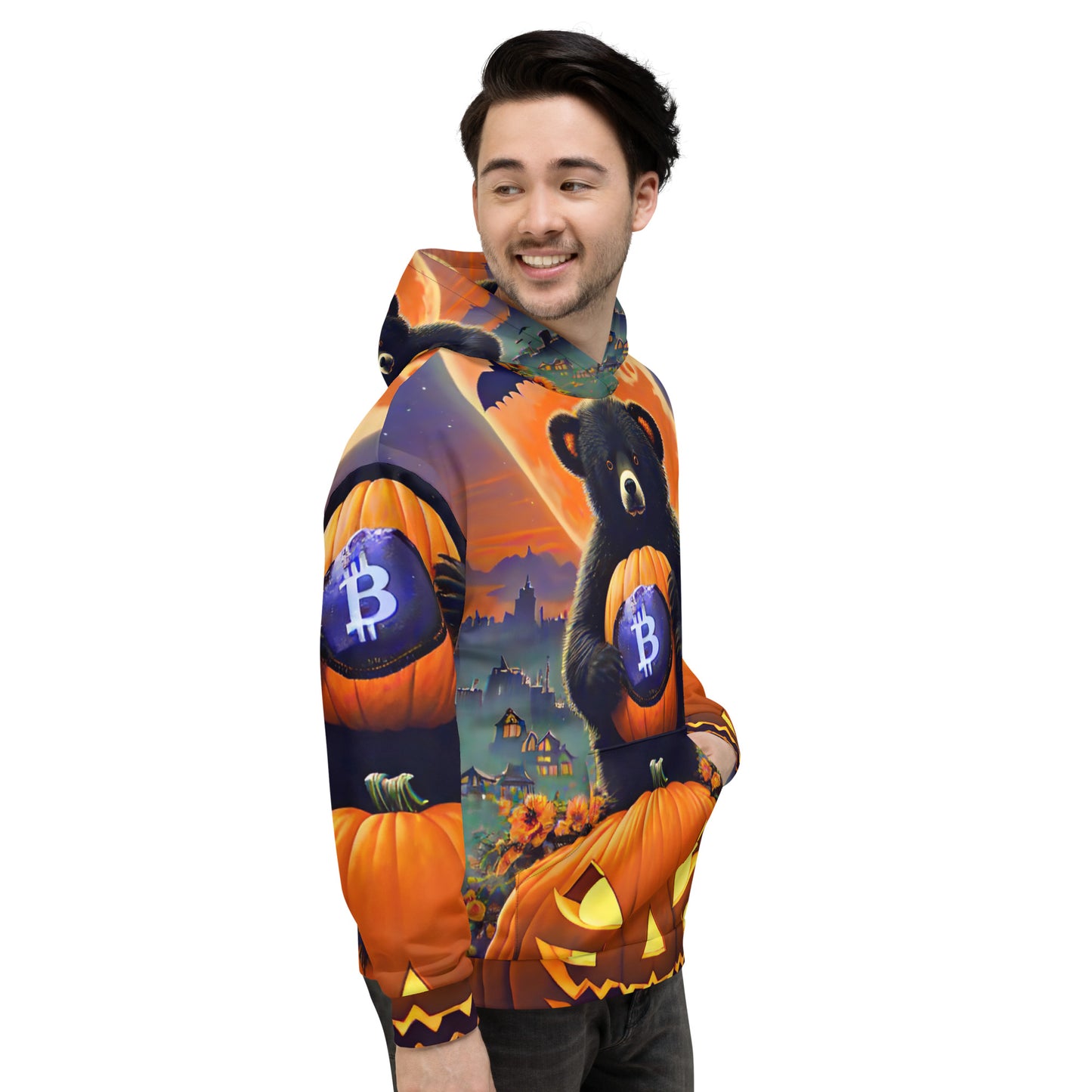 Bitcoin Bear Halloween Hoodie In N Out Crypto