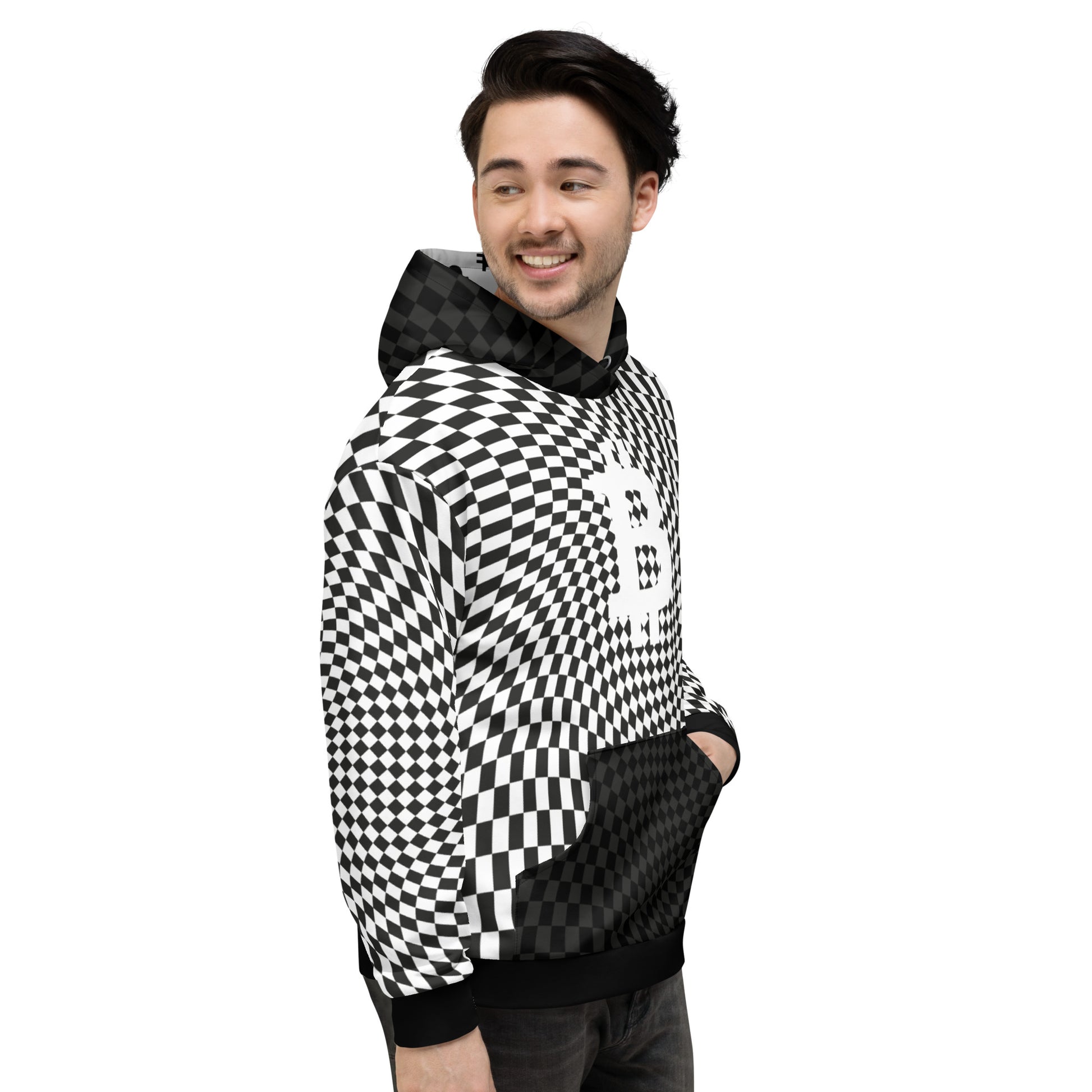Bitcon Checkers Hoodie In N Out Crypto