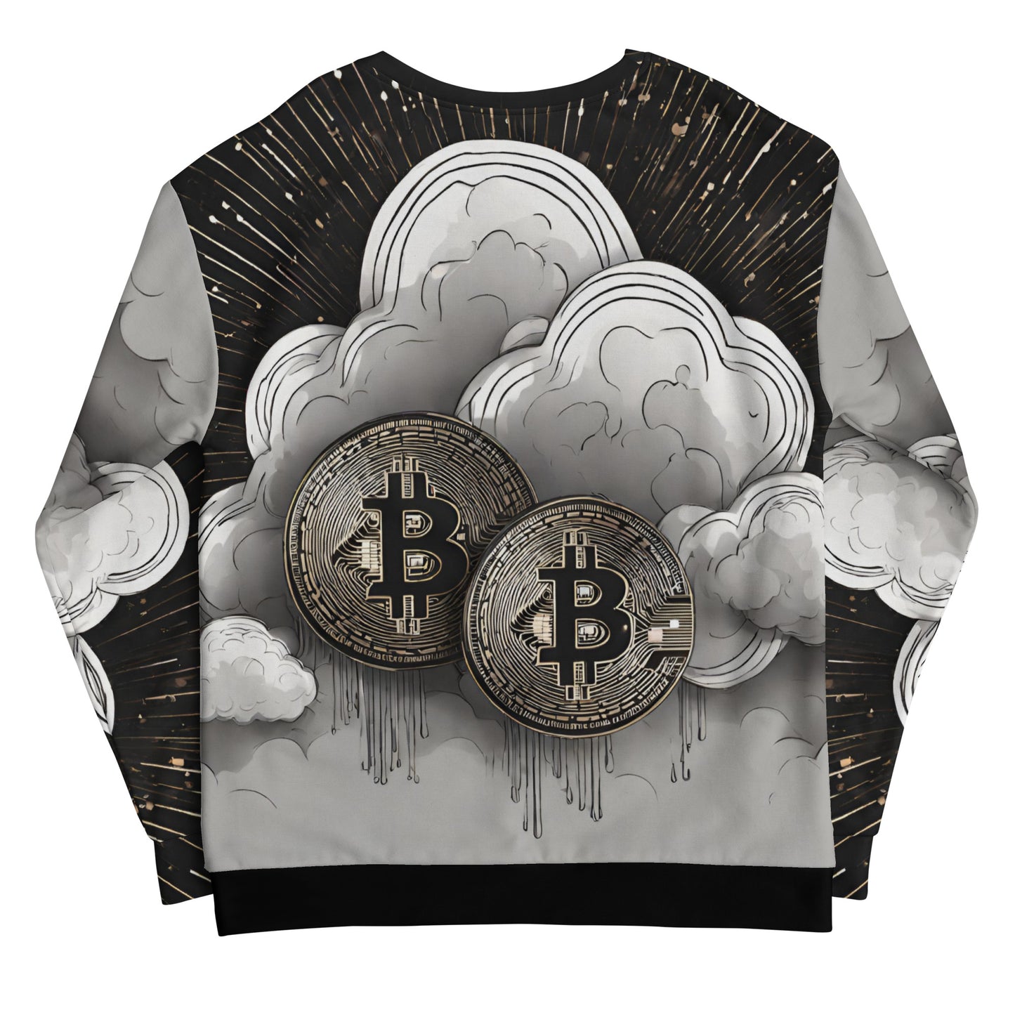 Bitcoin Cloud Art Sweatshirt In N Out Crypto