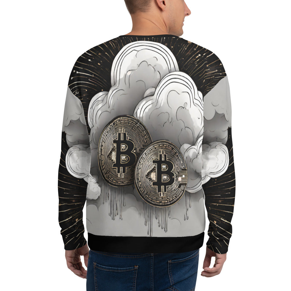 Bitcoin Cloud Art Sweatshirt In N Out Crypto