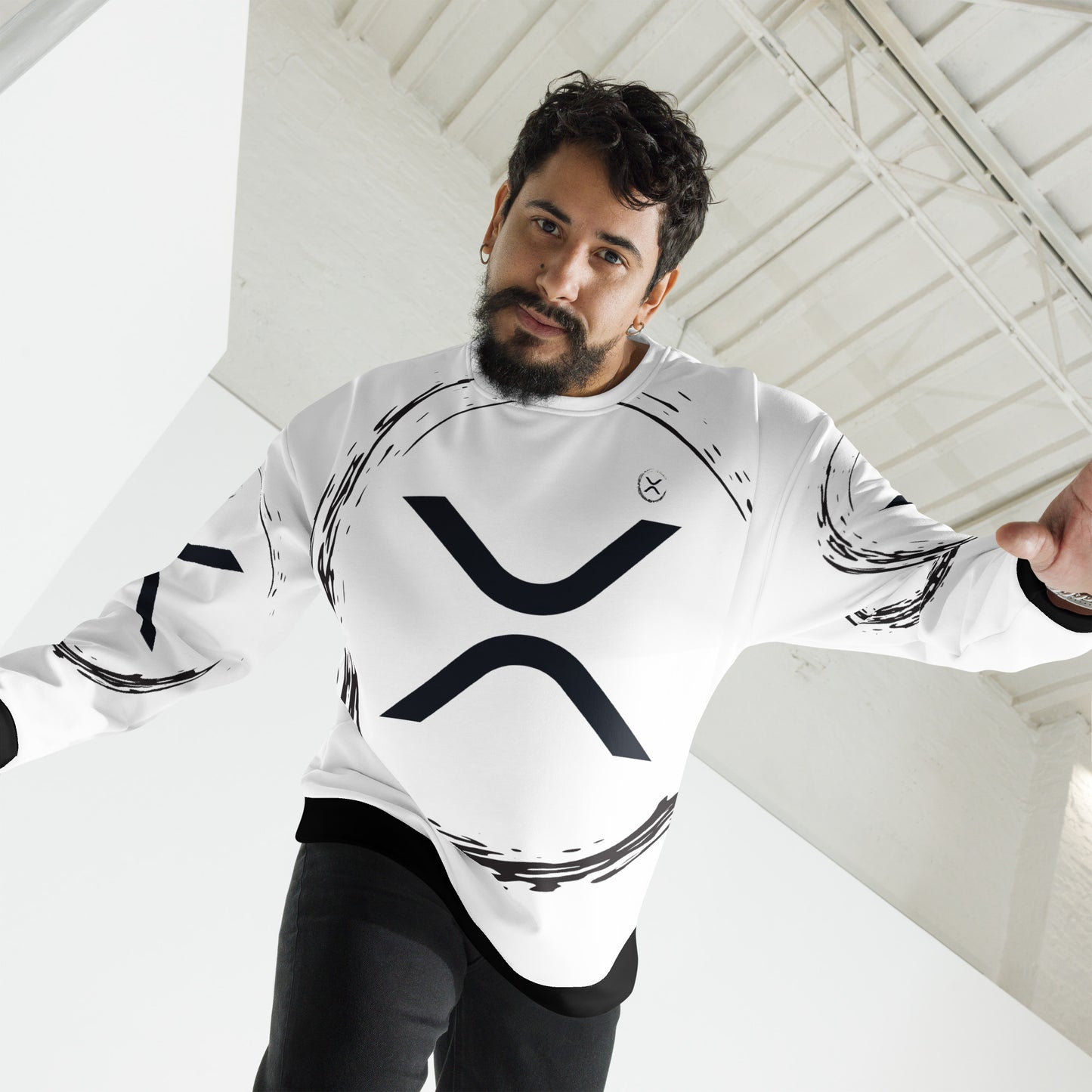 Xrp Incircle White Sweatshirt In N Out Crypto