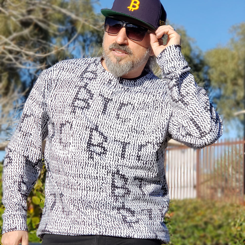 Bitcoin Knit Sweatshirt In N Out Crypto