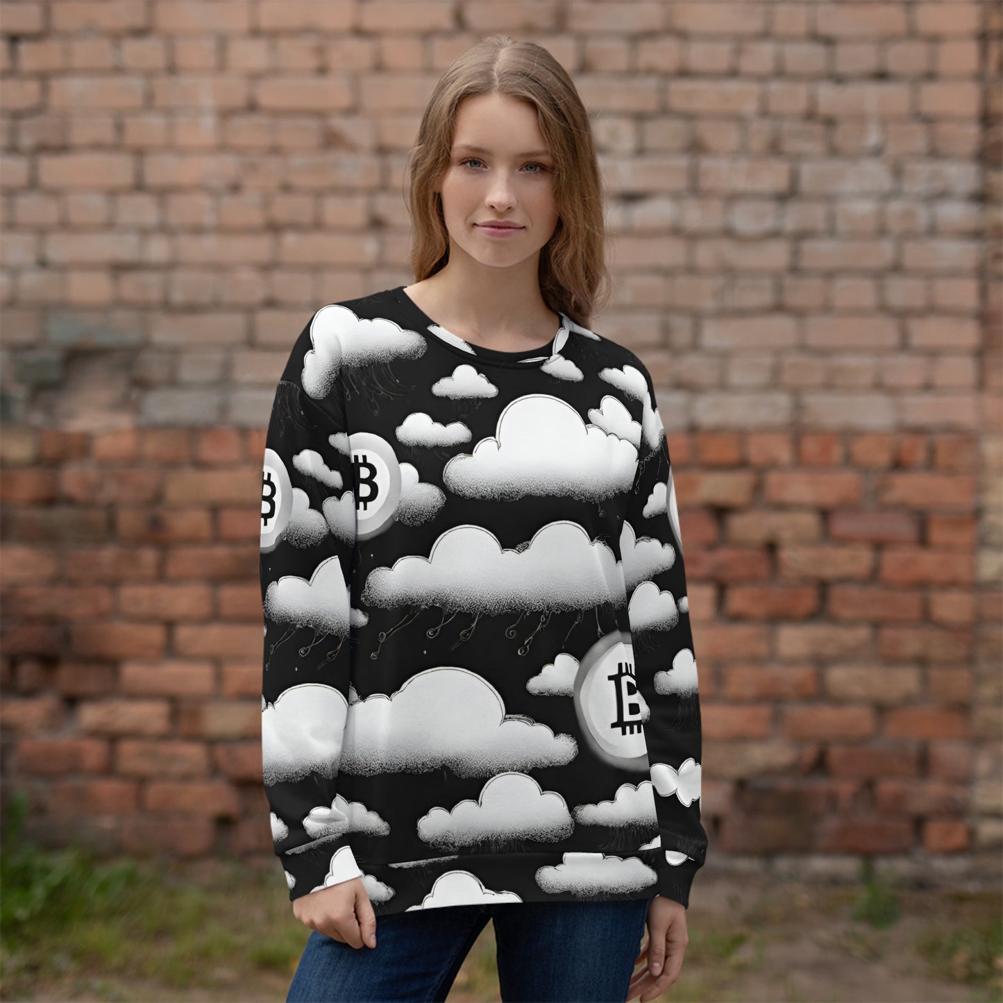 Bitcoin Cloud Sweatshirt In N Out Crypto