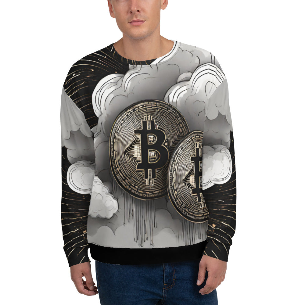 Bitcoin Cloud Art Sweatshirt In N Out Crypto