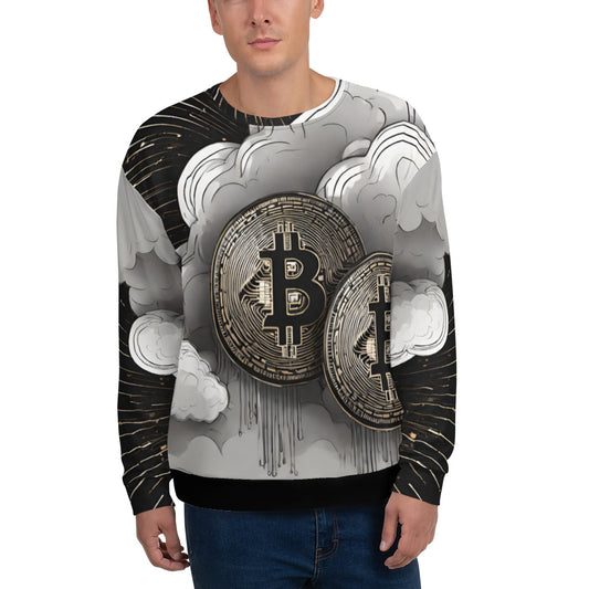 Bitcoin Cloud Art Sweatshirt In N Out Crypto