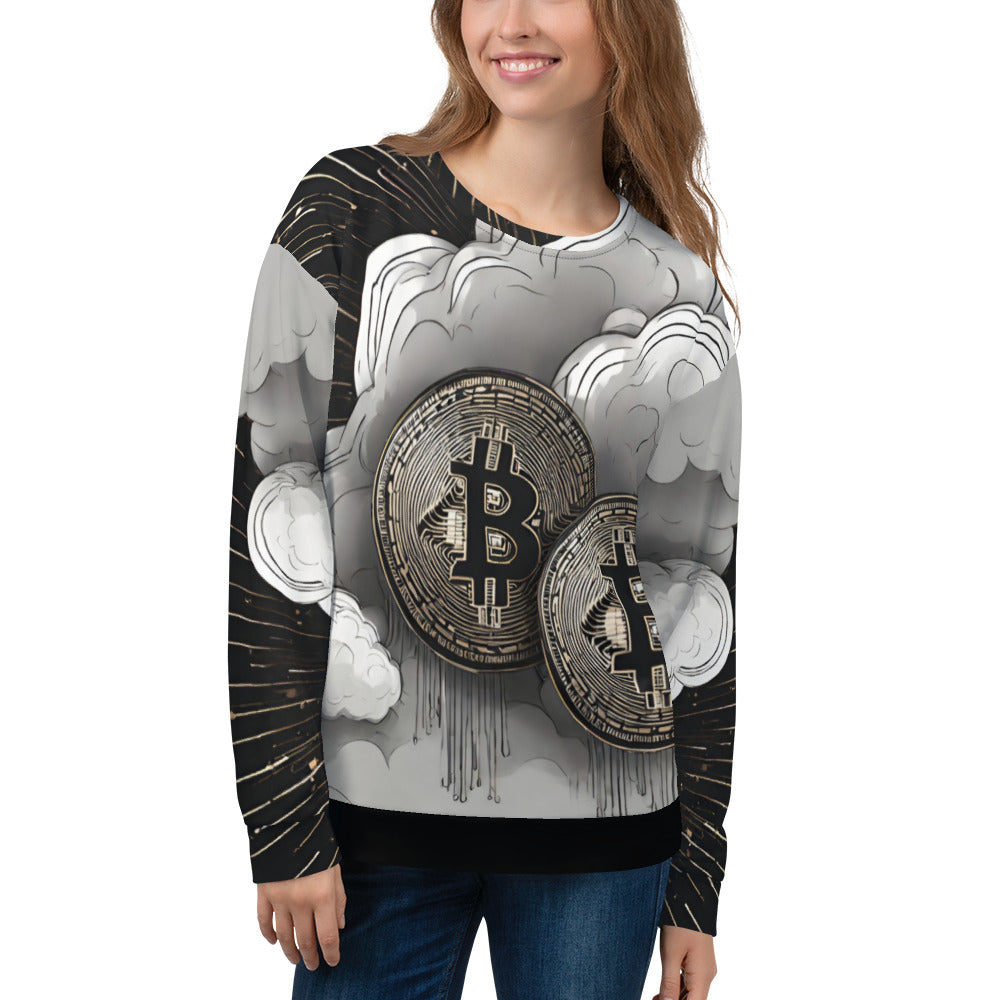 Bitcoin Cloud Art Sweatshirt In N Out Crypto