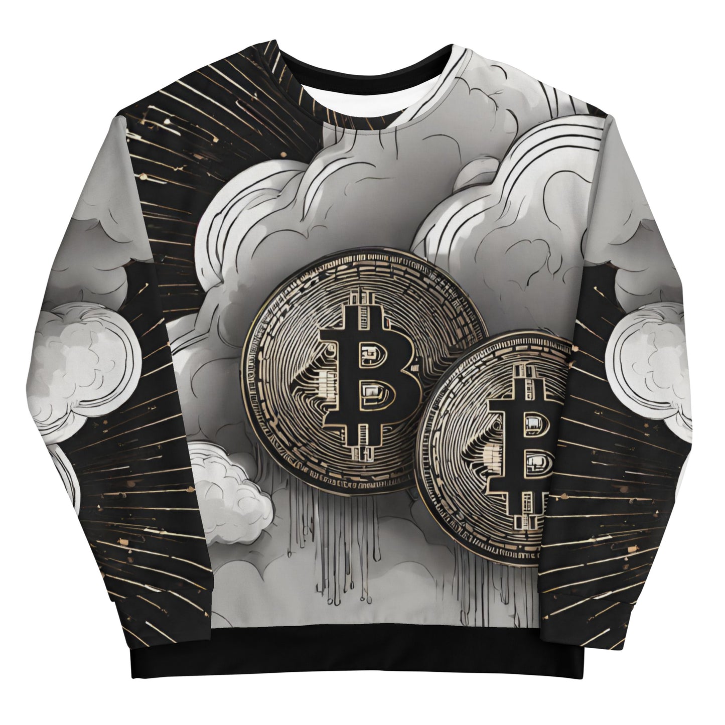Bitcoin Cloud Art Sweatshirt In N Out Crypto