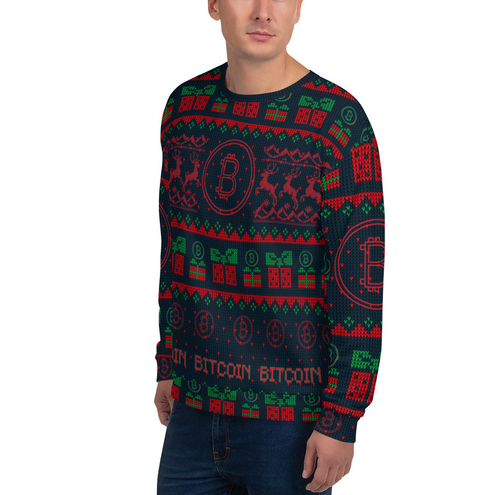 Bitcoin Christmas Deer Sweatshirt