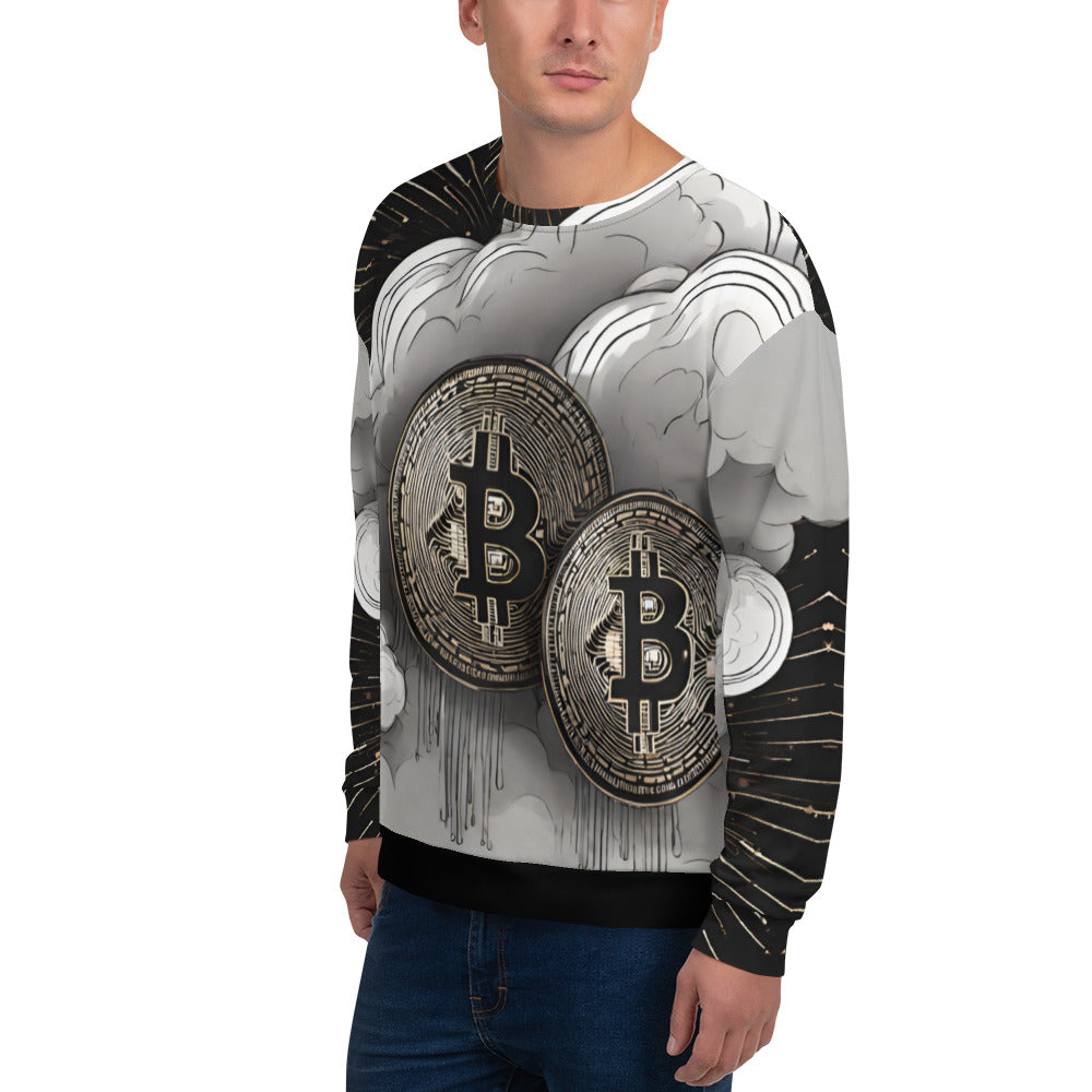 Bitcoin Cloud Art Sweatshirt In N Out Crypto