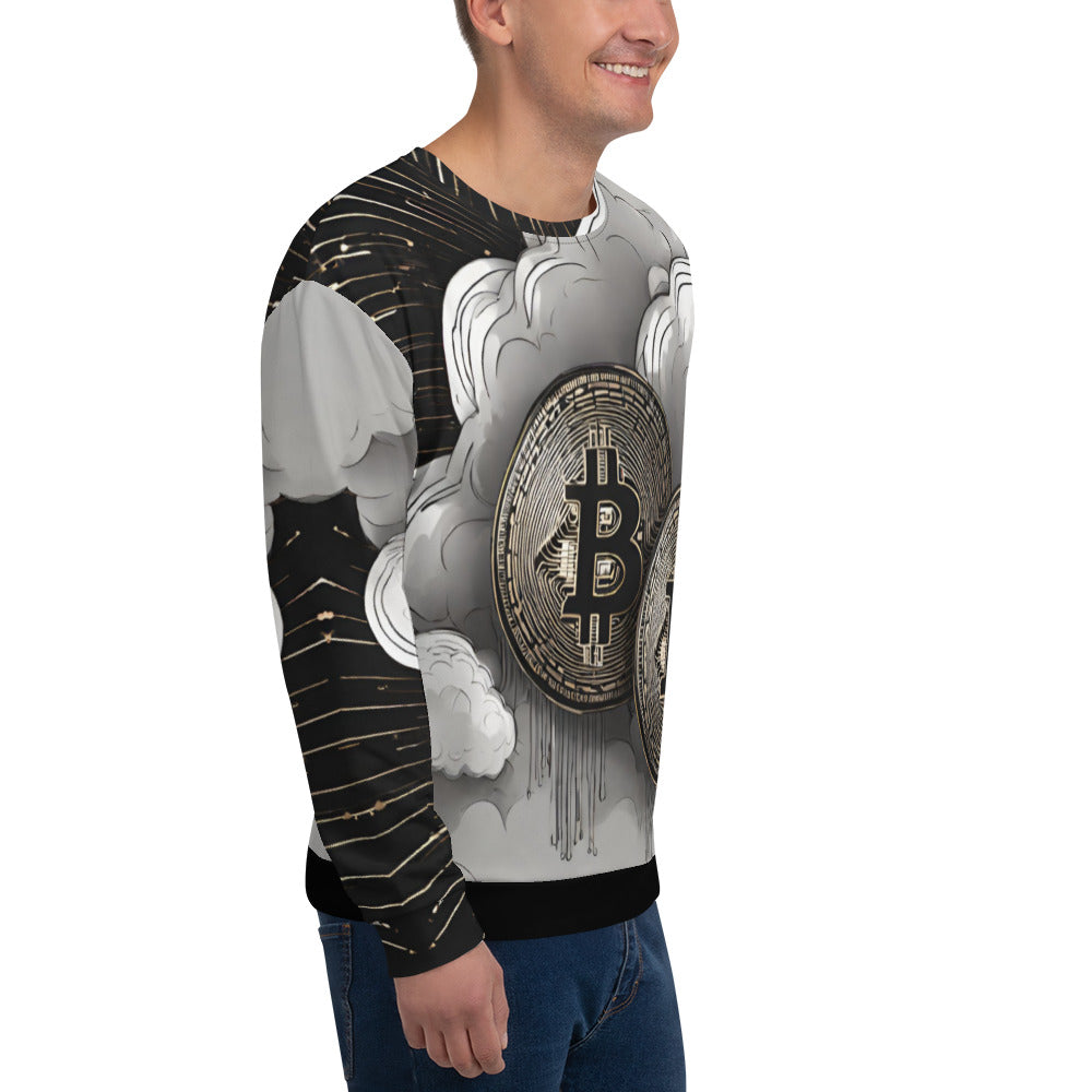 Bitcoin Cloud Art Sweatshirt In N Out Crypto