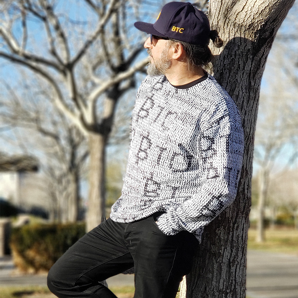 Bitcoin Knit Sweatshirt In N Out Crypto