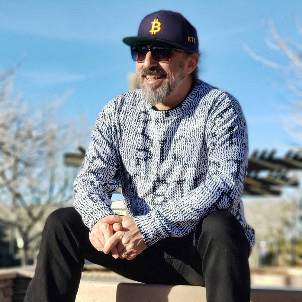 Bitcoin Knit Sweatshirt In N Out Crypto