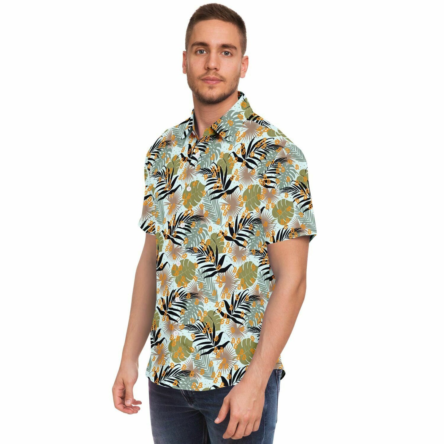Bitcoin Leaf Outline Shirt In N Out Crypto