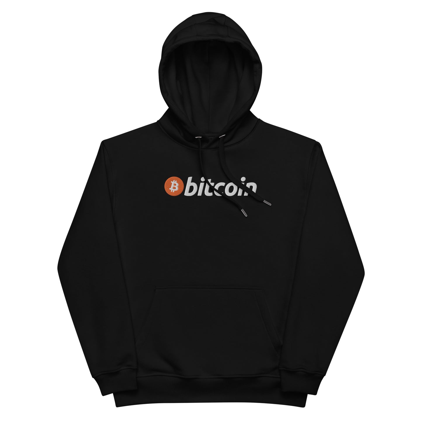 Bitcoin Embroidered Premium Hoodie In N Out Crypto