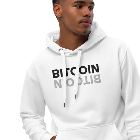 Bitcoin Mirror Embroidered Premium Eco Hoodie InNOutCrypto