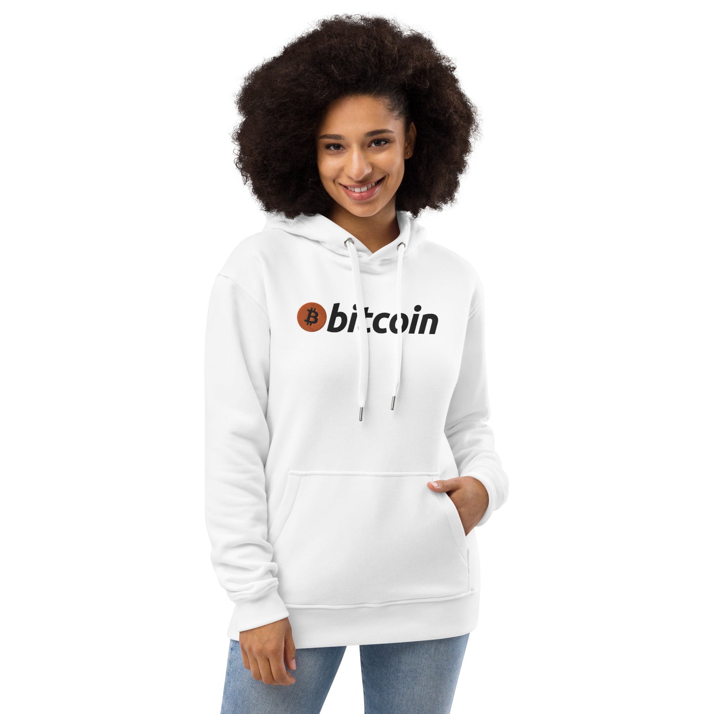 Bitcoin Embroidered Premium Hoodie In N Out Crypto