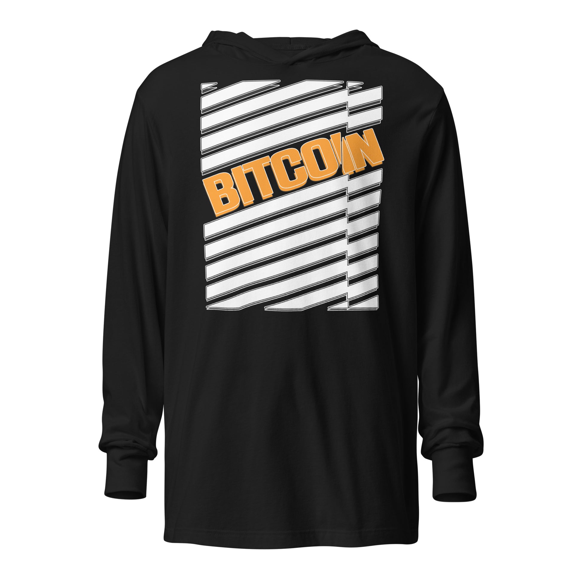 Bitcoin Zebra Arancio Hooded Tee In N Out Crypto
