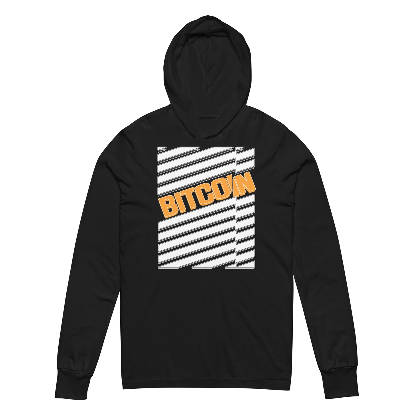 Bitcoin Zebra Arancio Hooded Tee In N Out Crypto