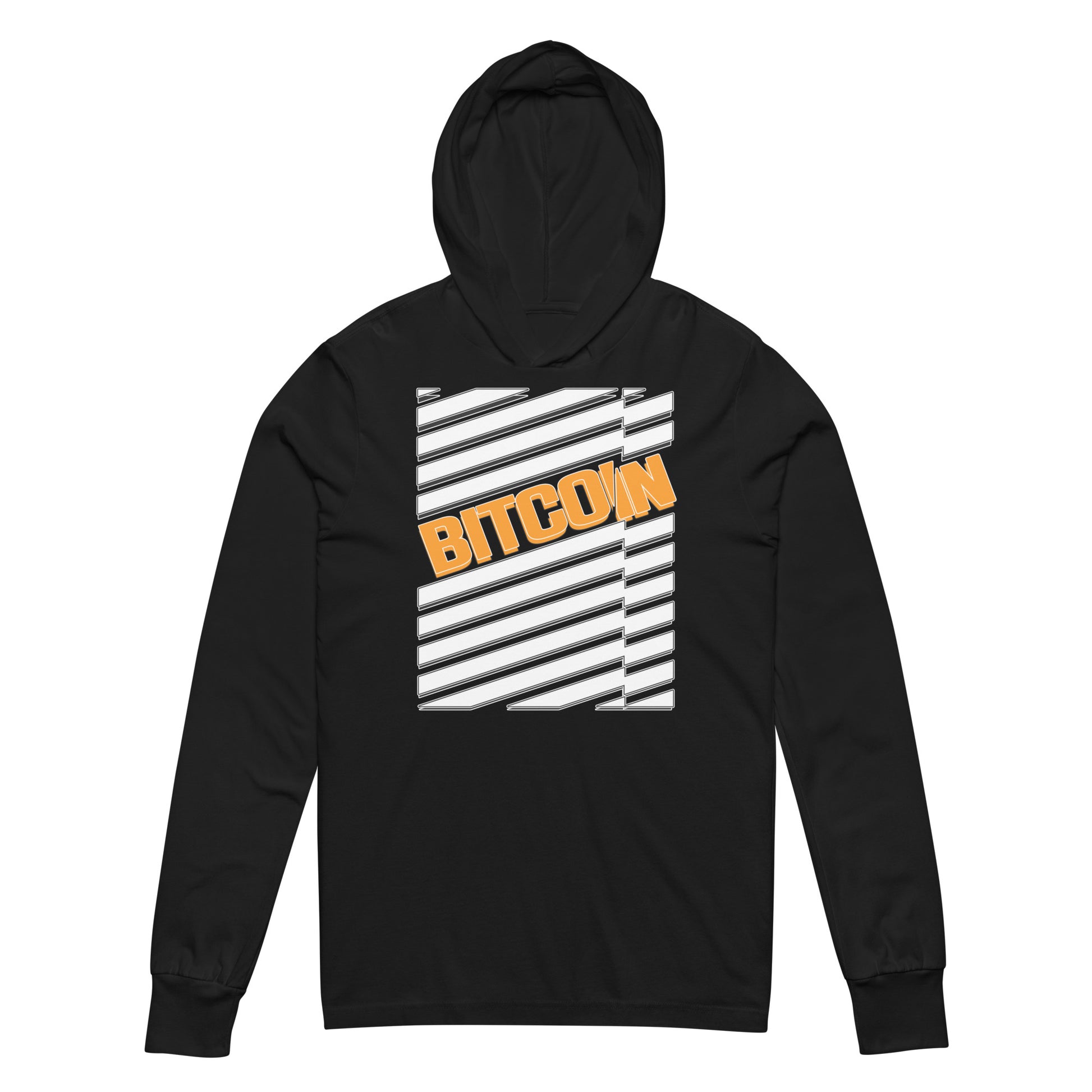 Bitcoin Zebra Arancio Hooded Tee In N Out Crypto