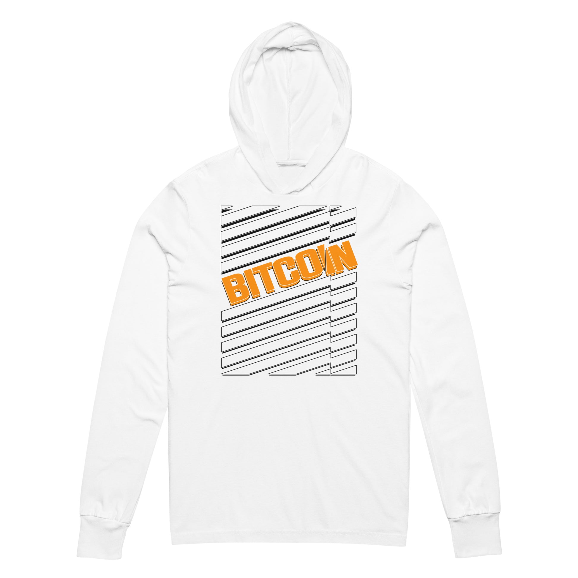 Bitcoin Zebra Arancio Hooded Tee In N Out Crypto