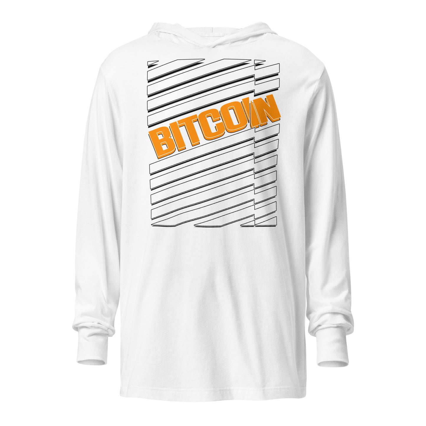 Bitcoin Zebra Arancio Hooded Tee