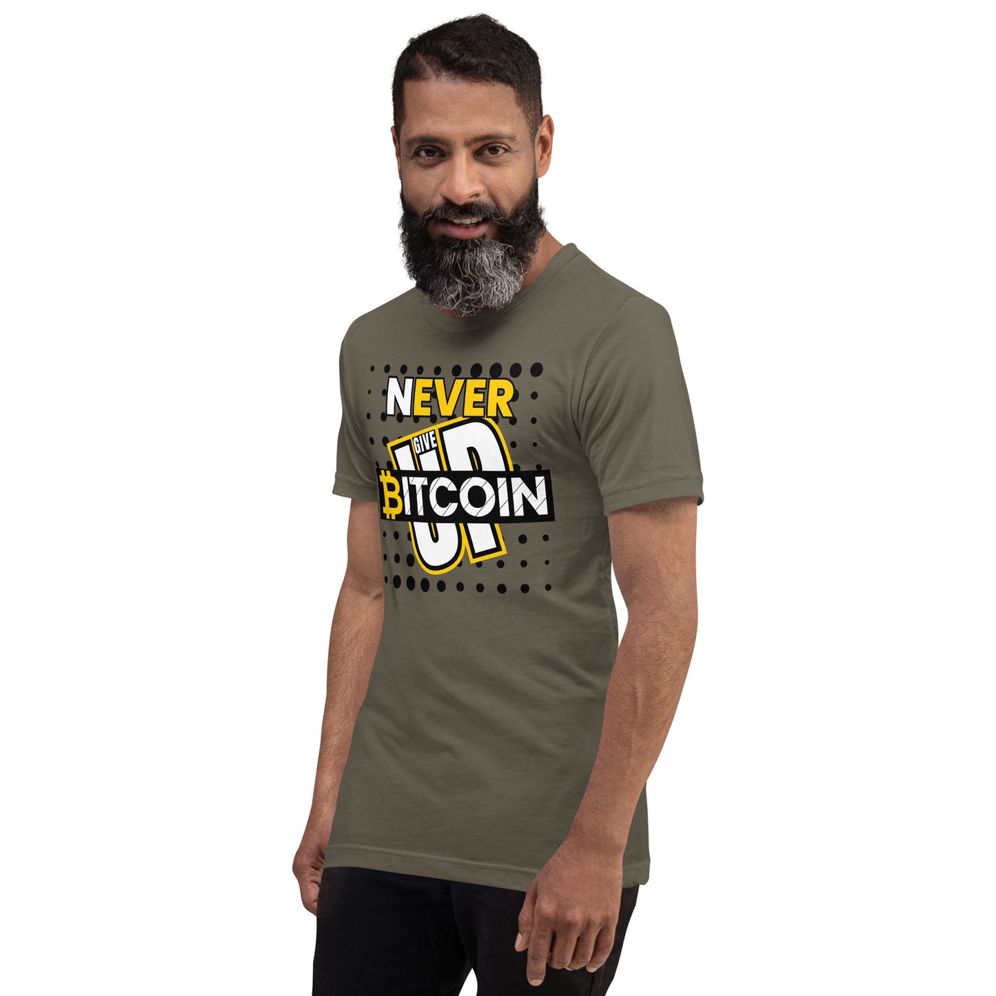 Bitcoin Never Give Up T-Shirt In N Out Crypto