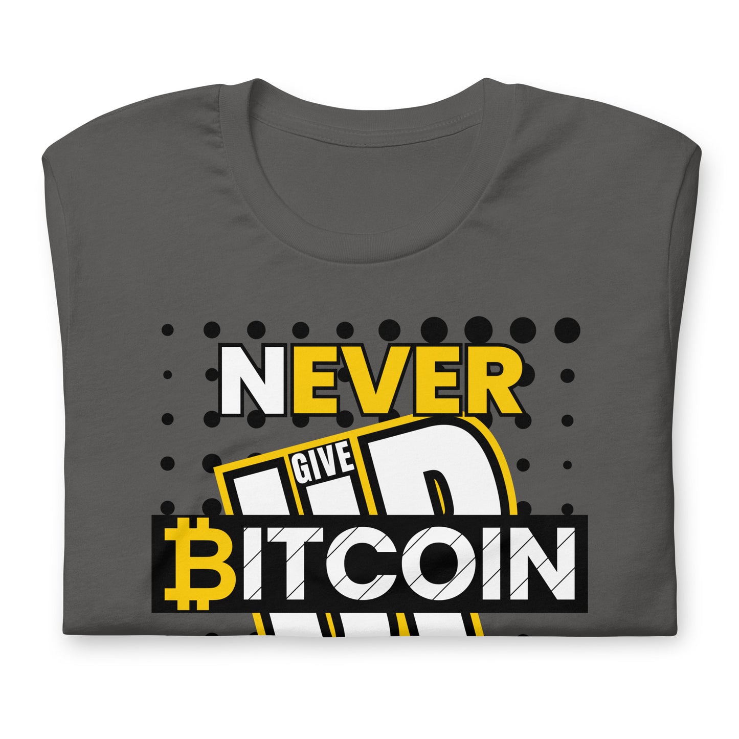 Bitcoin Never Give Up T-Shirt In N Out Crypto