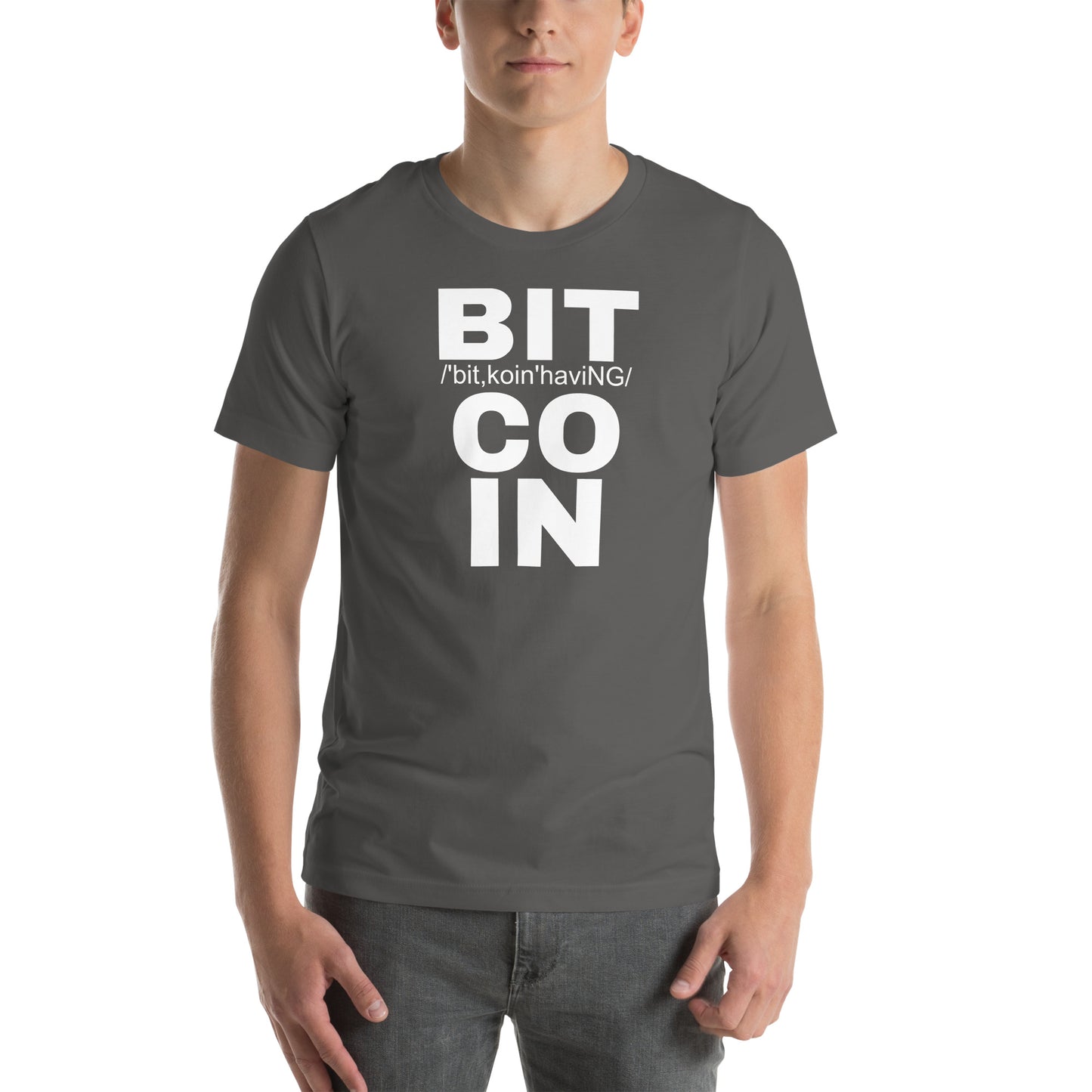 Bitcoin Having T-Shirt In N Out Crypto