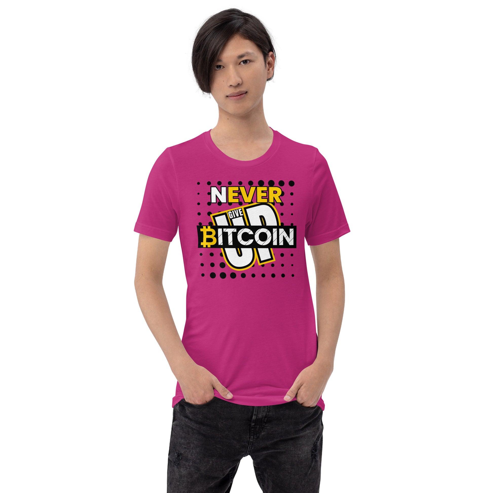 Bitcoin Never Give Up T-Shirt In N Out Crypto