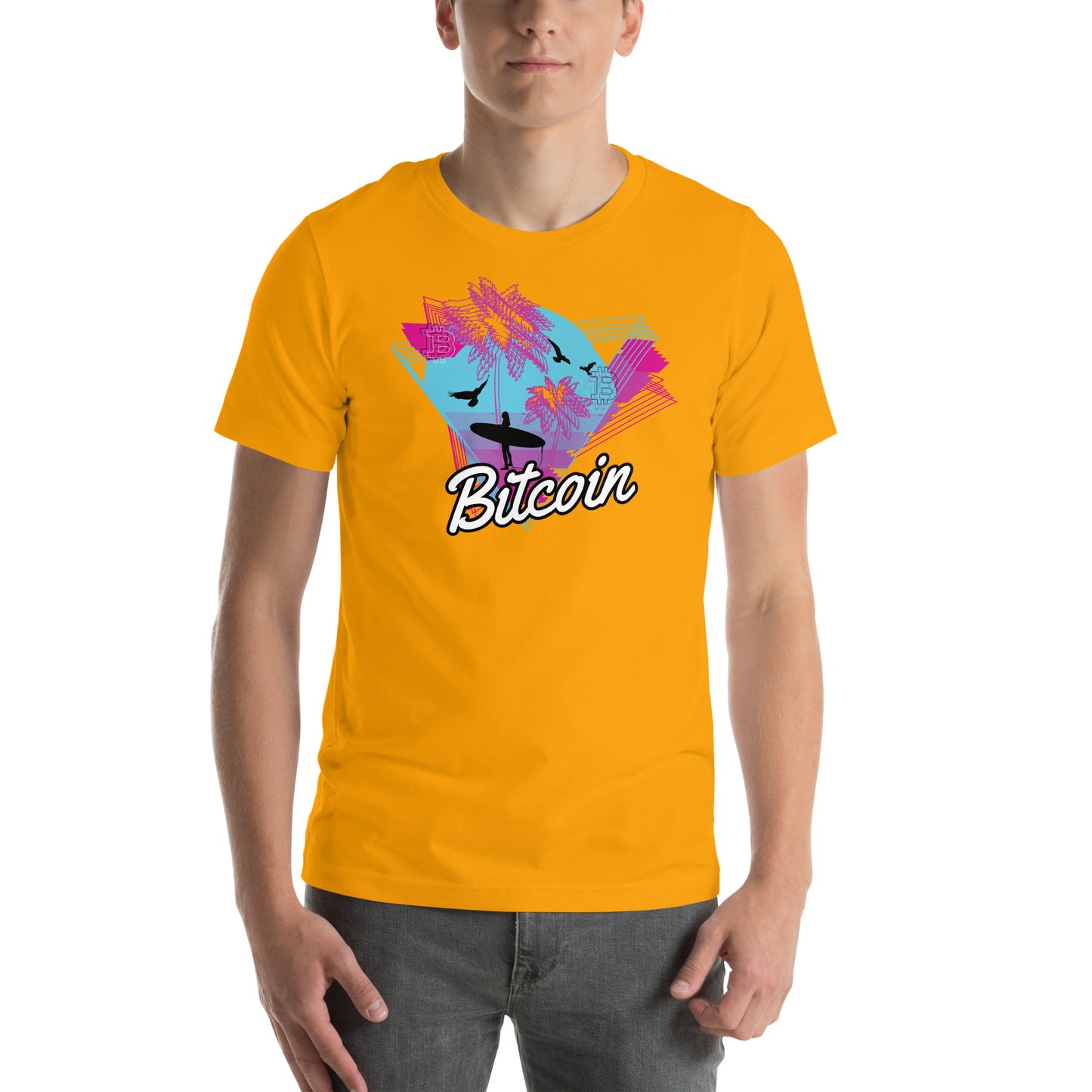 Bitcoin Surf Neon T-Shirt In N Out Crypto